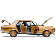 Load image into Gallery viewer, 1:18 Ford XW Falcon GT-HO Phase II 1970 Bathurst Winner 50th Anniversary GOLD livery Allan Moffat (18727)
