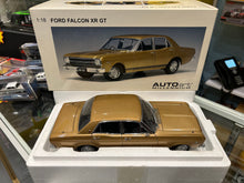 Load image into Gallery viewer, 1:18 Ford Falcon XR GT Gold by Biante / AUTOart Millennium Edition *DAMAGE*
