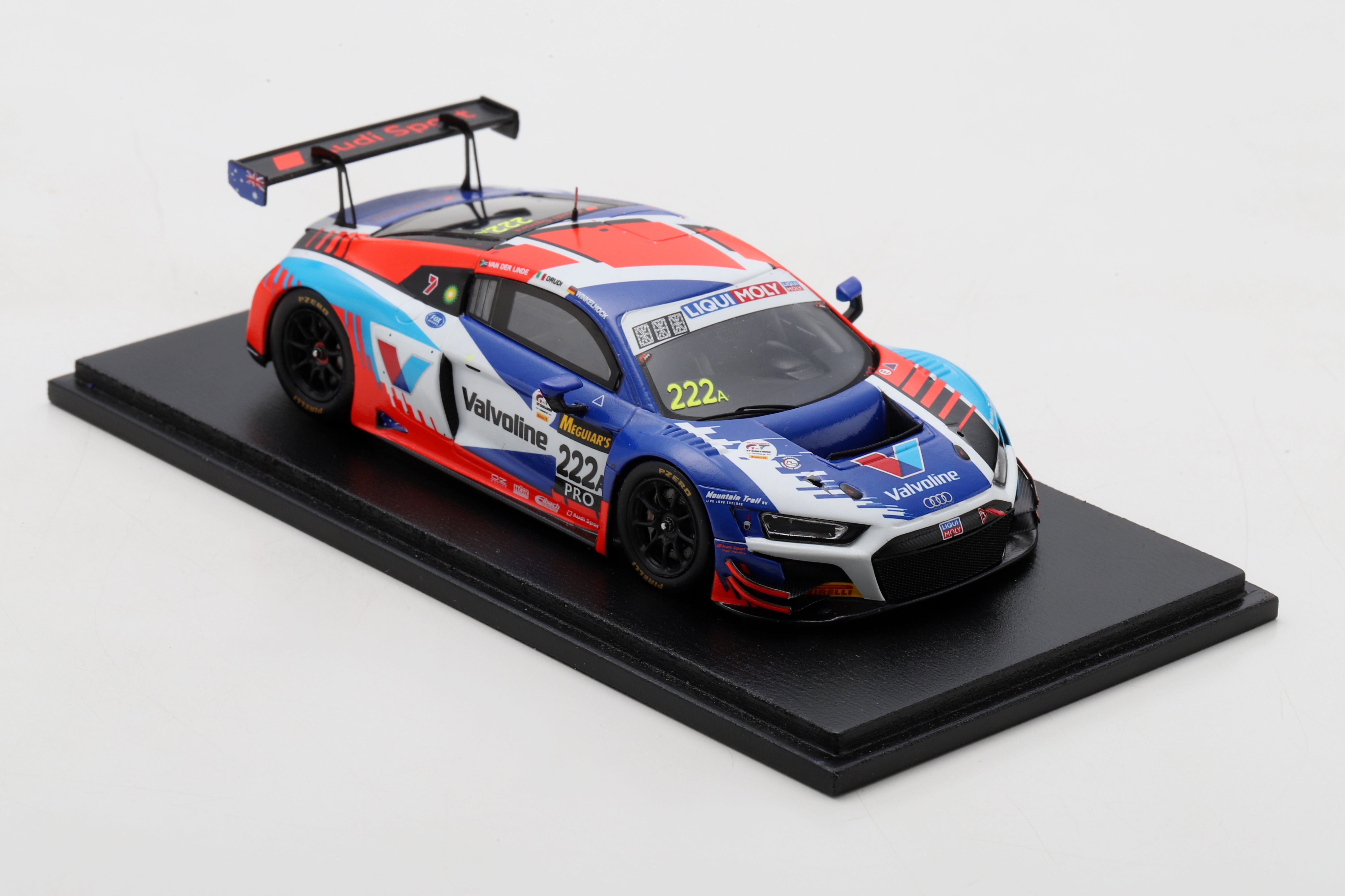 PRE ORDER - 1:43 Audi R8 LMS GT3 Audi Sport Team Valvoline #222a 2020 ...