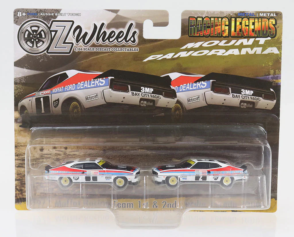 1:64 Bathurst Twin Set 1977 Bathurst 1000 (Hardie-Ferodo) Winner Allan Moffat 1-2 Finish